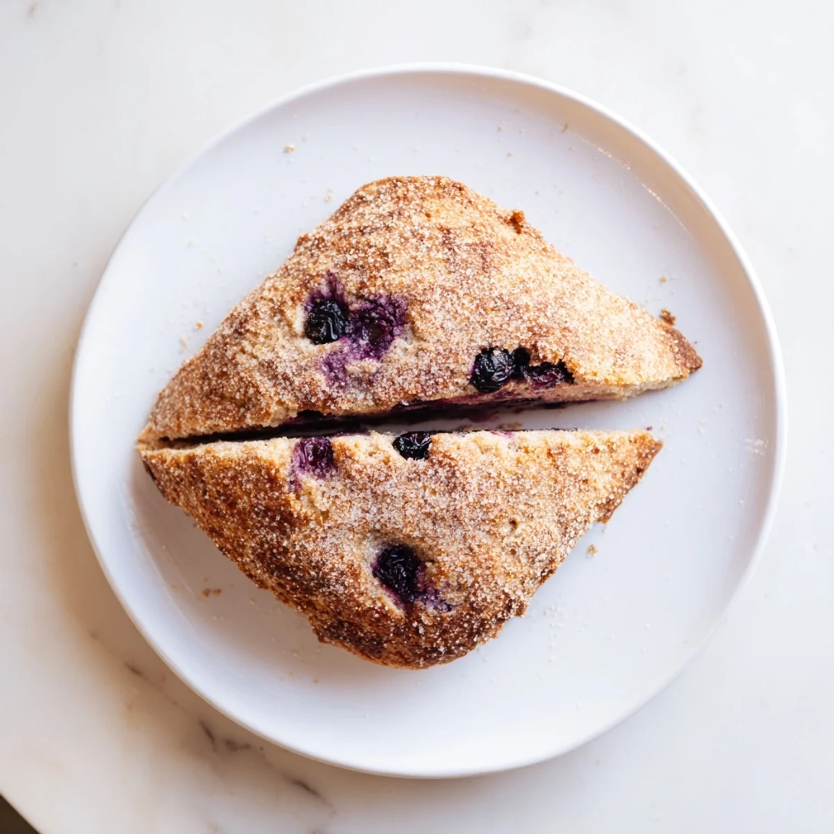 Tender breakfast scones studded with plump blueberries and aromatic Vietnamese cinnamon spice