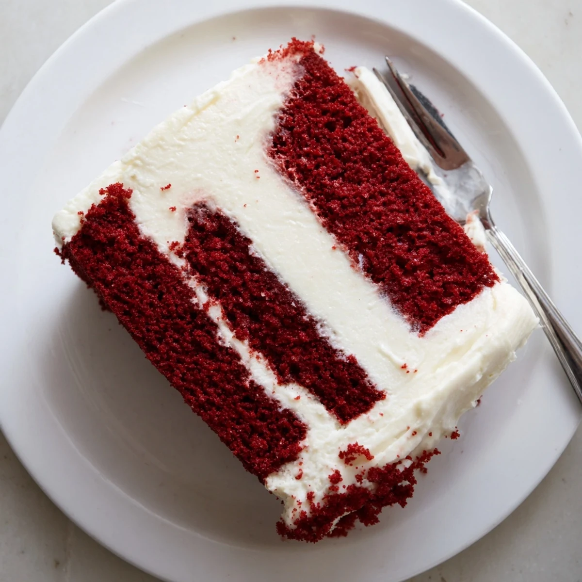 Classic red velvet cake recipe with rich cocoa flavor and fluffy cream cheese frosting for celebrations