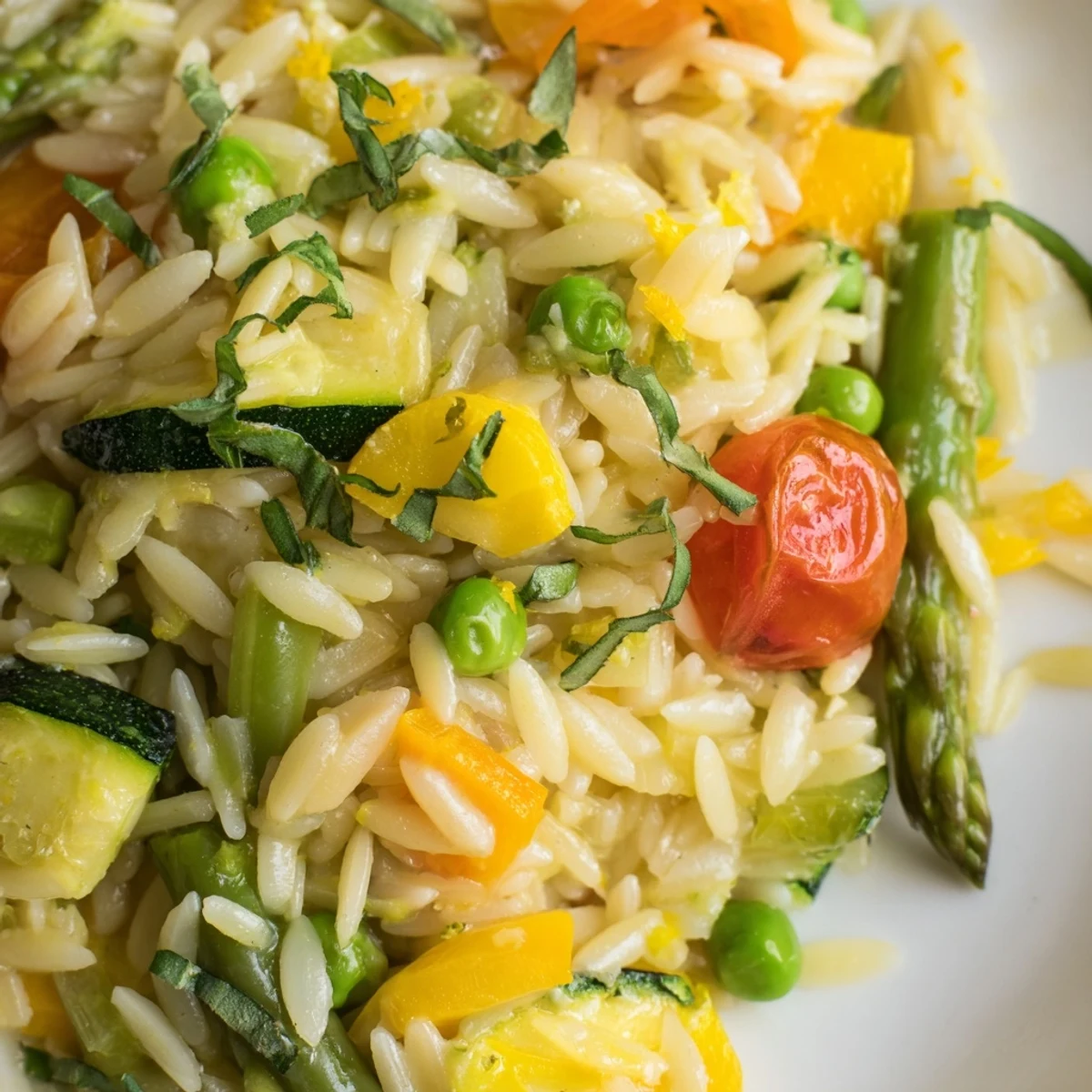 Orzo Primavera with Spring Vegetables