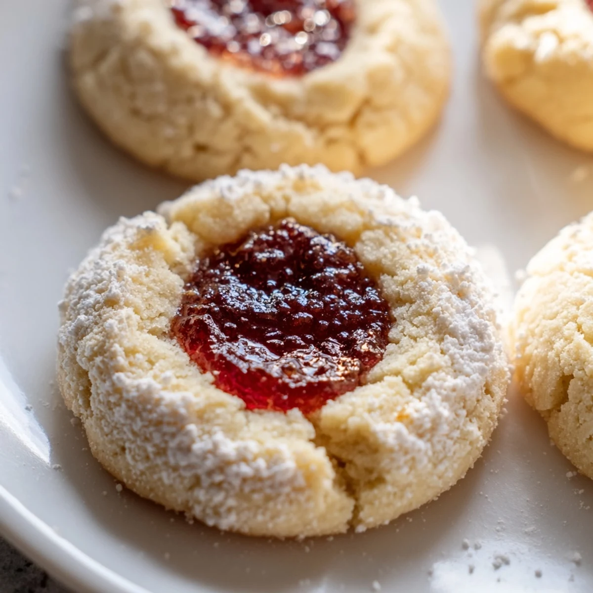 Buttery Flower Jam Thumbprint Cookies cooling on a wire rack with fragrant rose jam filling