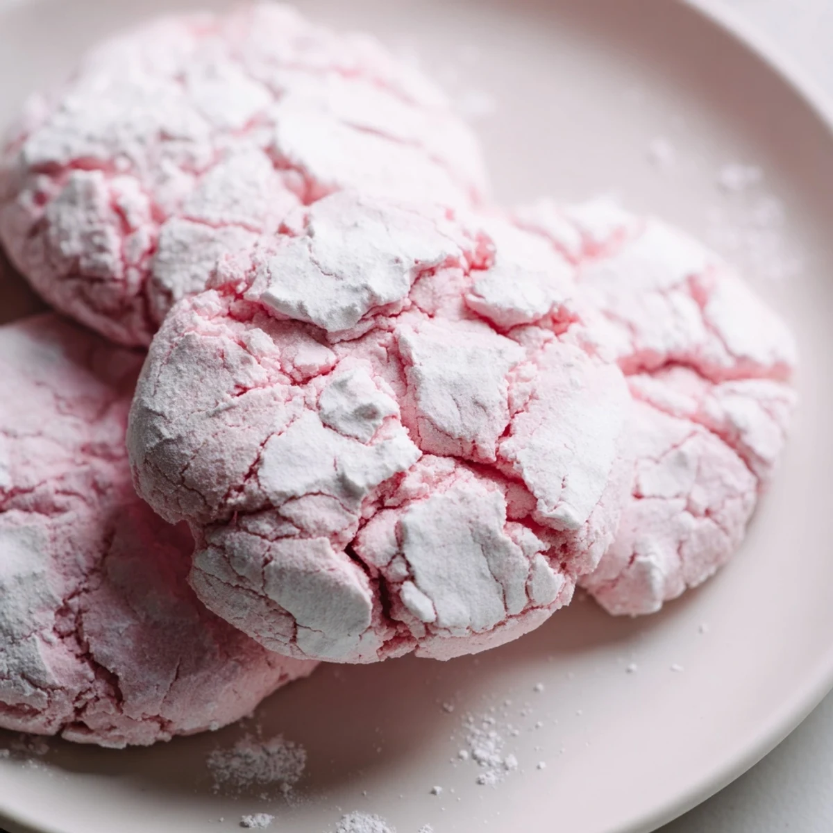 Pastel Crinkle Cookies
