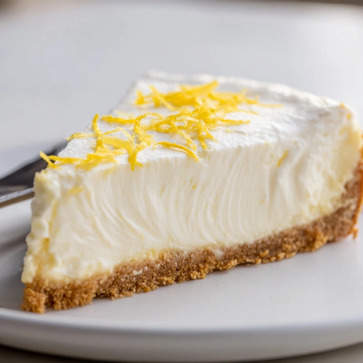 Sliced Classic Cheesecake cooling on rack, silky filling and golden edges.
