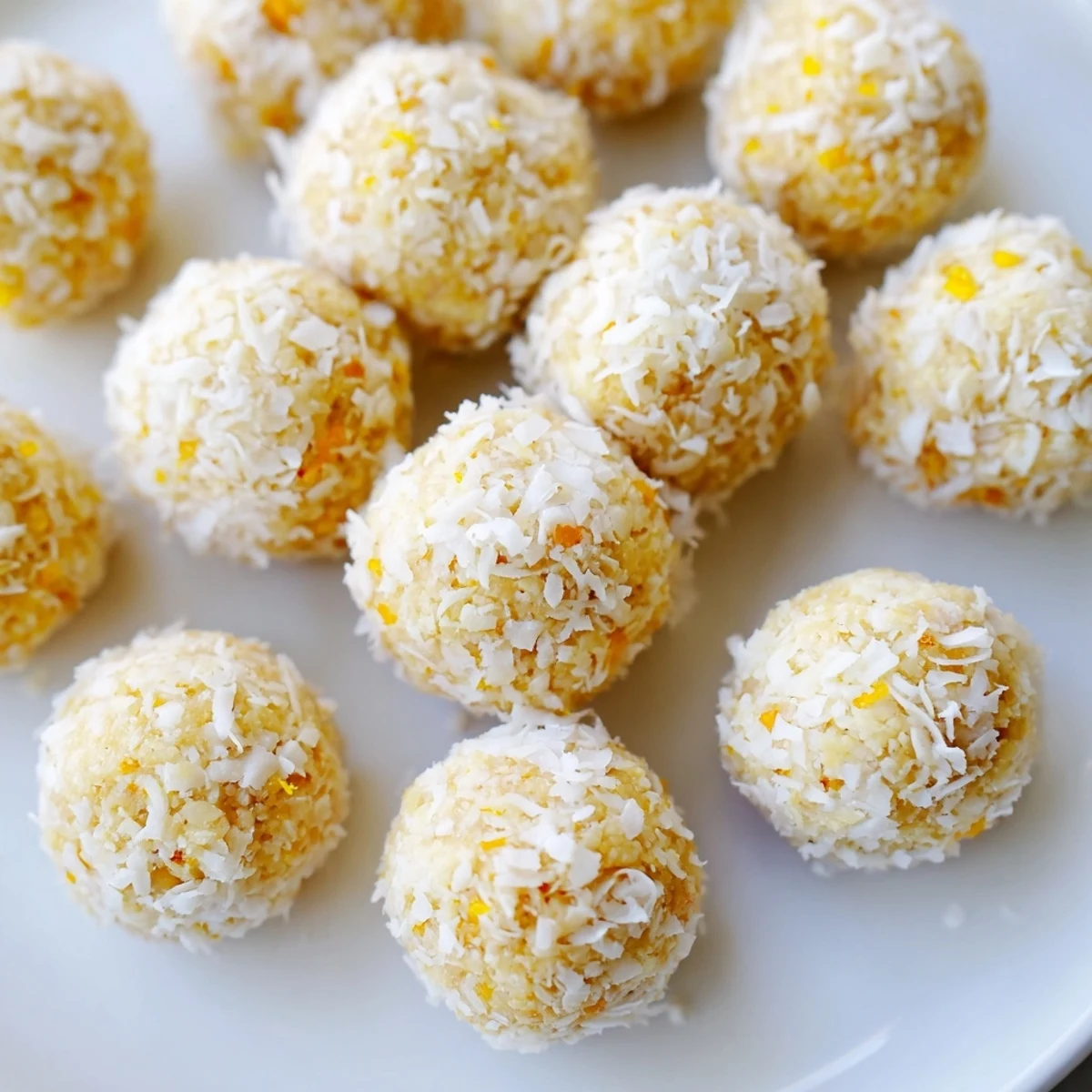Fresh no-bake Citrus Bliss Bites topped with lemon zest for party gatherings