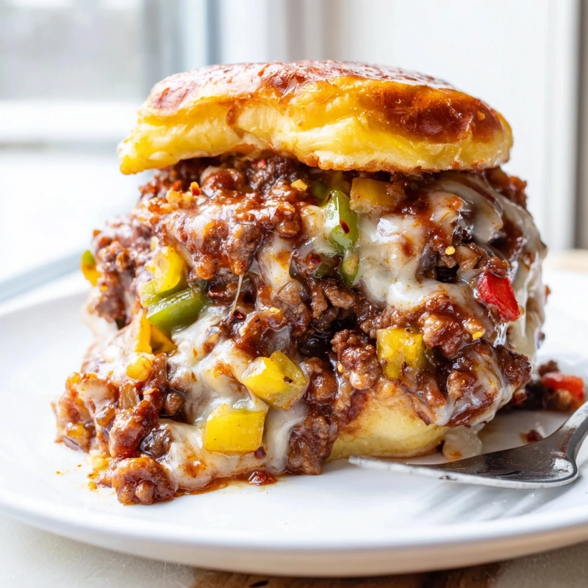 Cheesy Philly Sloppy Joes