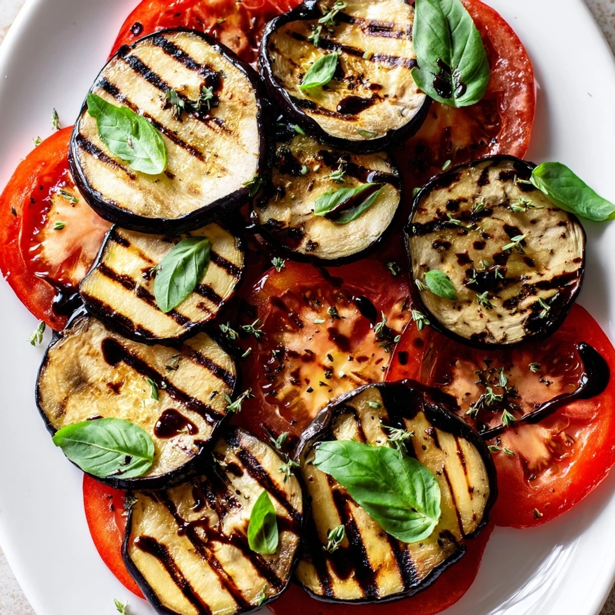 Grilled Tomato and Eggplant