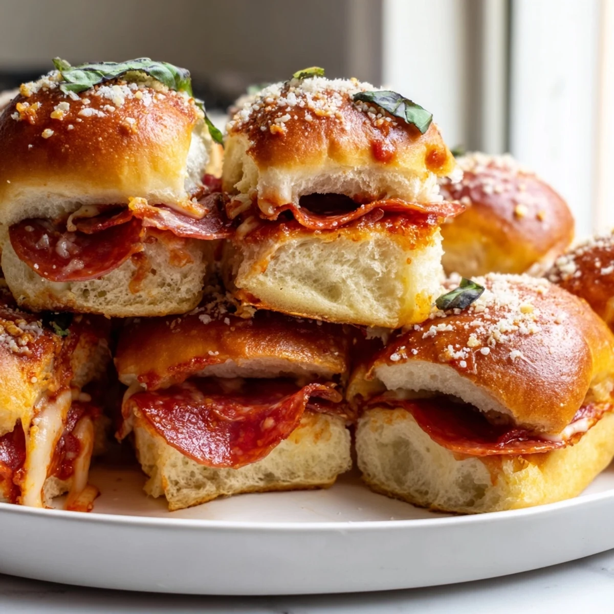 Hot Honey Pepperoni Sliders
