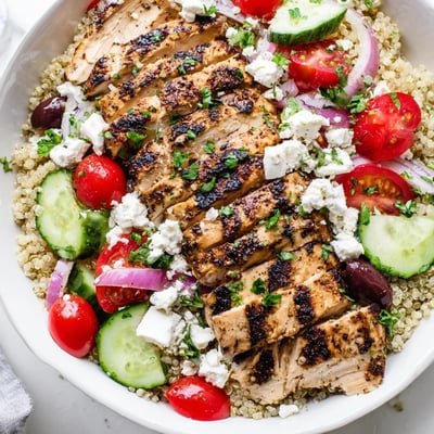 Mediterranean Chicken Quinoa Bowl
