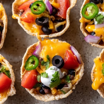 Cheesy Nacho Cups Game Day