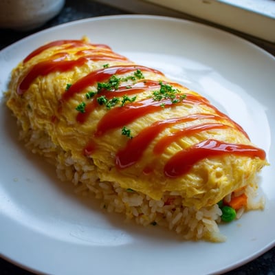 Japanese Omurice Omelette Rice